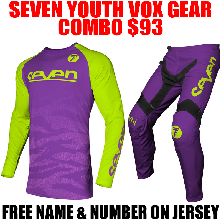 SEVEN YOUTH VOX SAVAGE GEAR COMBO PURPLE - Pro Style MX