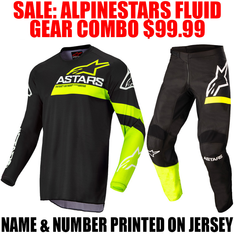 ALPINESTARS FLUID CHASER GEAR COMBO FLO YELLOW/ BLACK - Pro Style MX