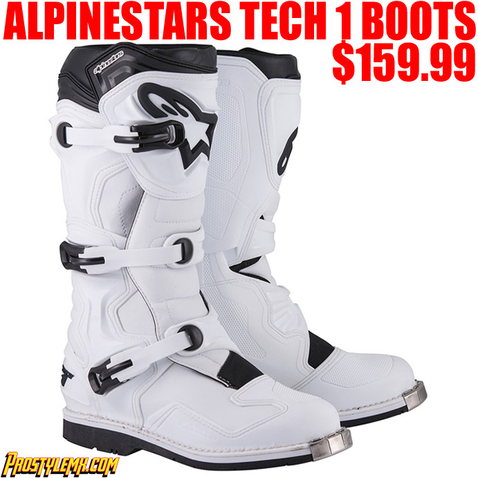 ALPINESTARS TECH 1 WHITE Pro Style MX