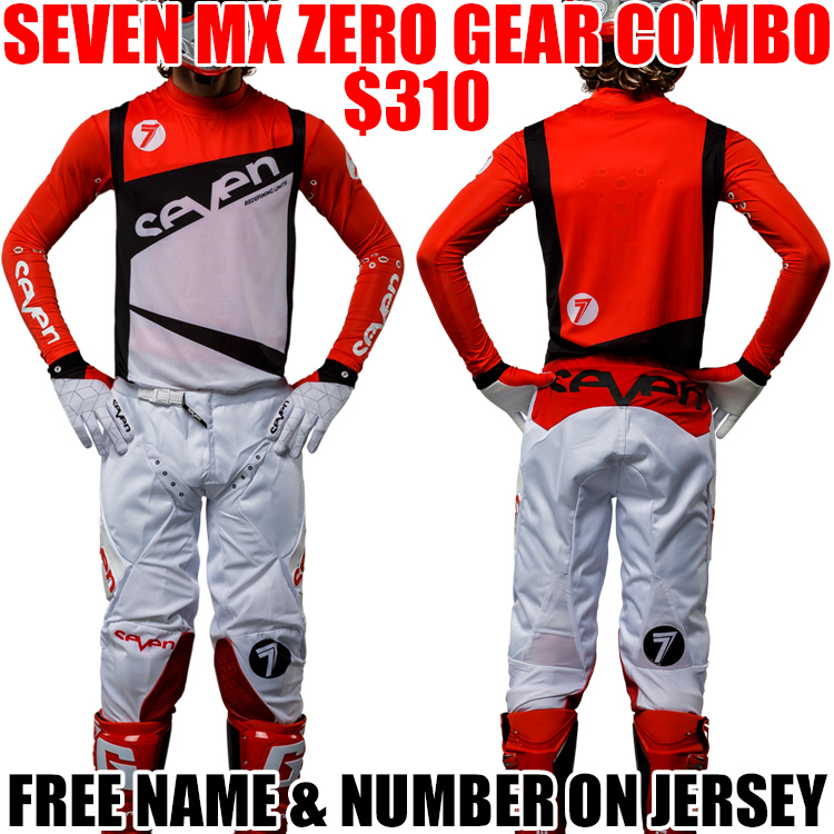 2017 SEVEN ZERO BLADE GEAR COMBO RED Pro Style MX