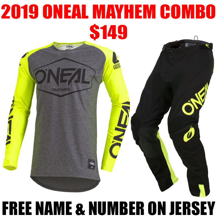 ONEAL MAYHEM LITE GEAR COMBO HEXX NEON YELLOW - Pro Style MX
