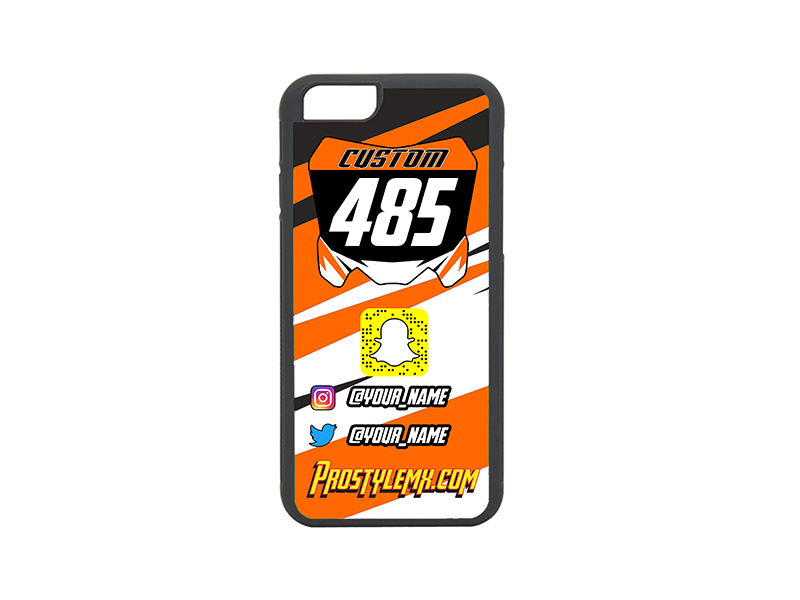 Custom Hard Cover Phone Case - Number Plate Design - Pro Style MX