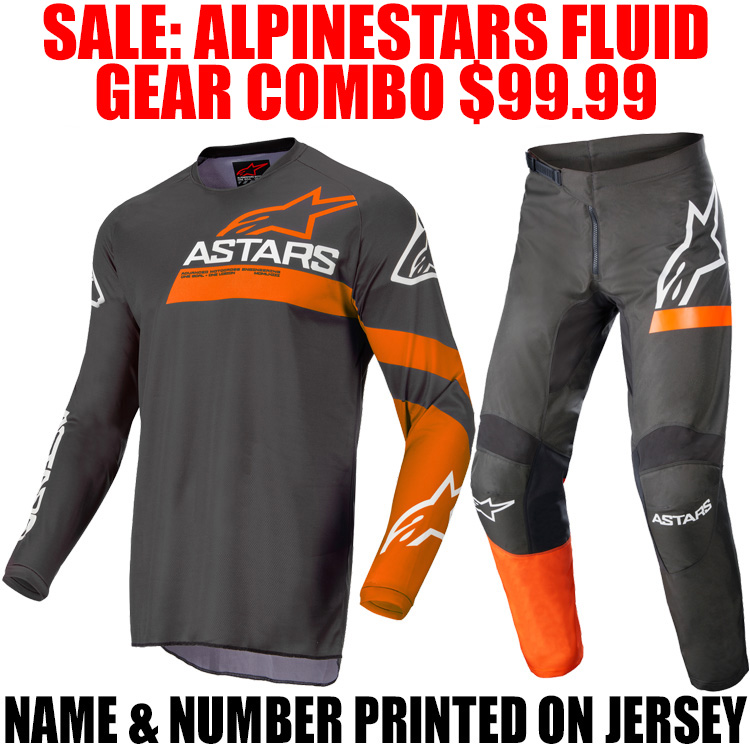ALPINESTARS FLUID CHASER GEAR COMBO ANTHRACITE/CORAL