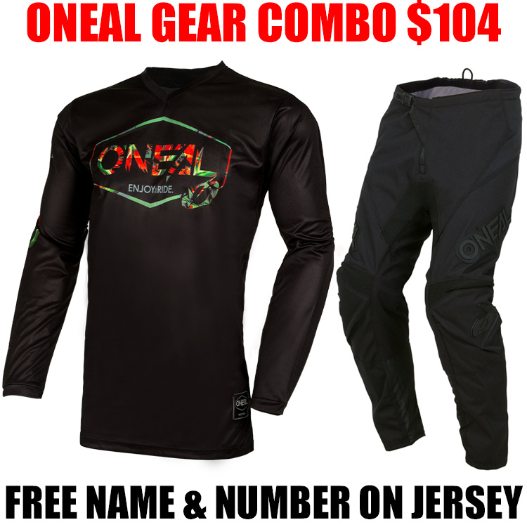 2022 ONEAL ELEMENT MAHALO GEAR COMBO BLACK