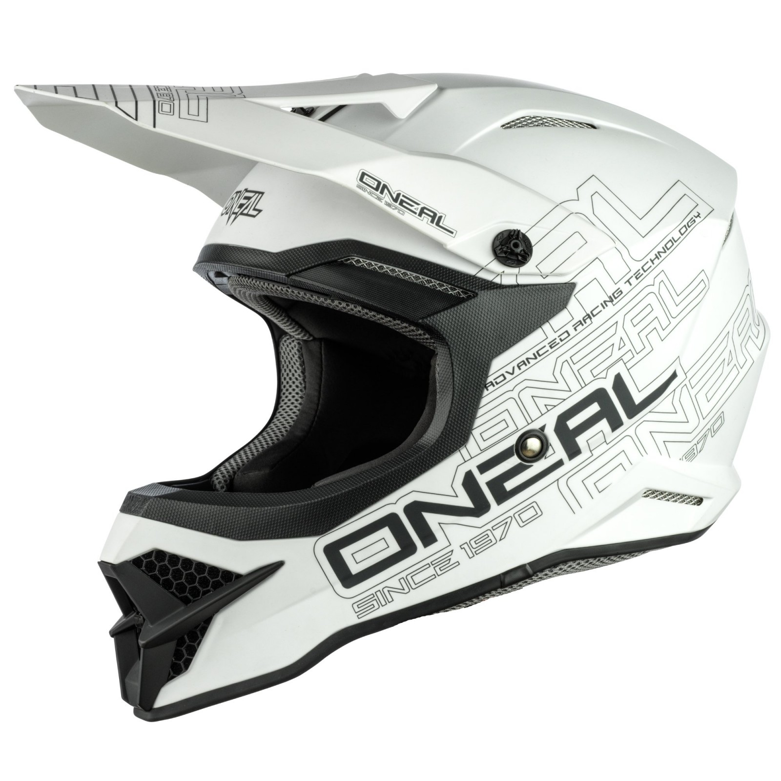 ONEAL 3 SERIES FLAT WHITE 2.0 HELMET - Pro Style MX