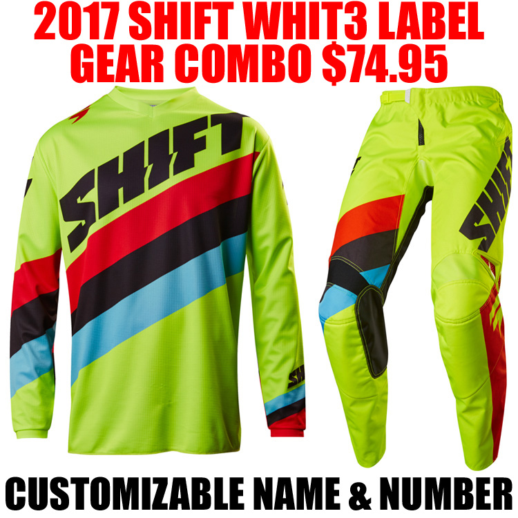 MAILLOT JAUNE ホワイト クロスバイク 福島県いわき市発　配送相談 2017 SHIFT WHIT3 TARMAC GEAR COMBO FLO YELLOW - Pro Style MX