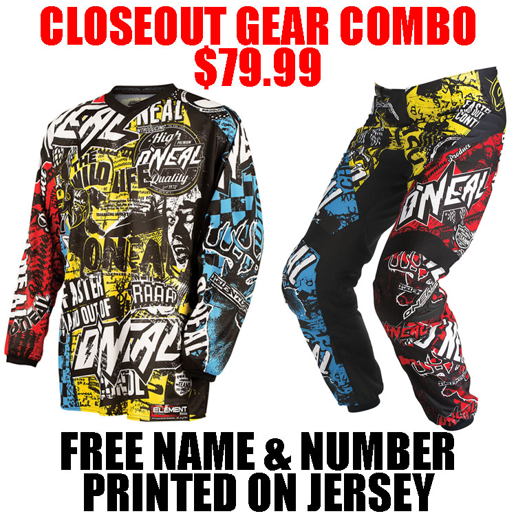 Mx gear store combo closeout