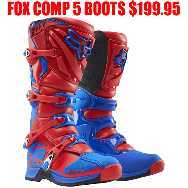 red and blue boots