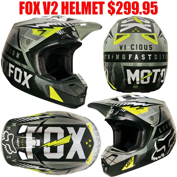 Fox v2 shop vicious helmet