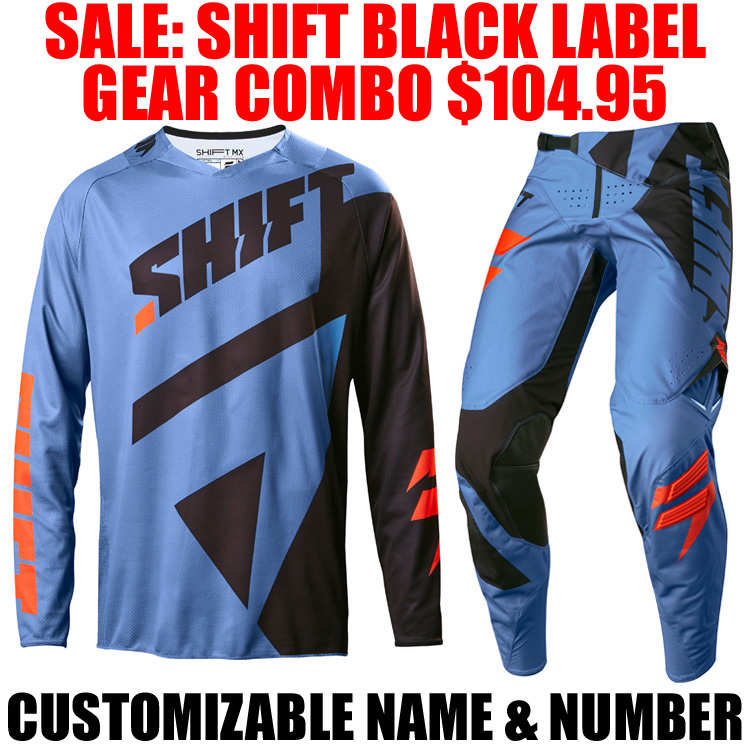 2017 SHIFT 3LACK MAINLINE GEAR COMBO BLUE - Pro Style MX