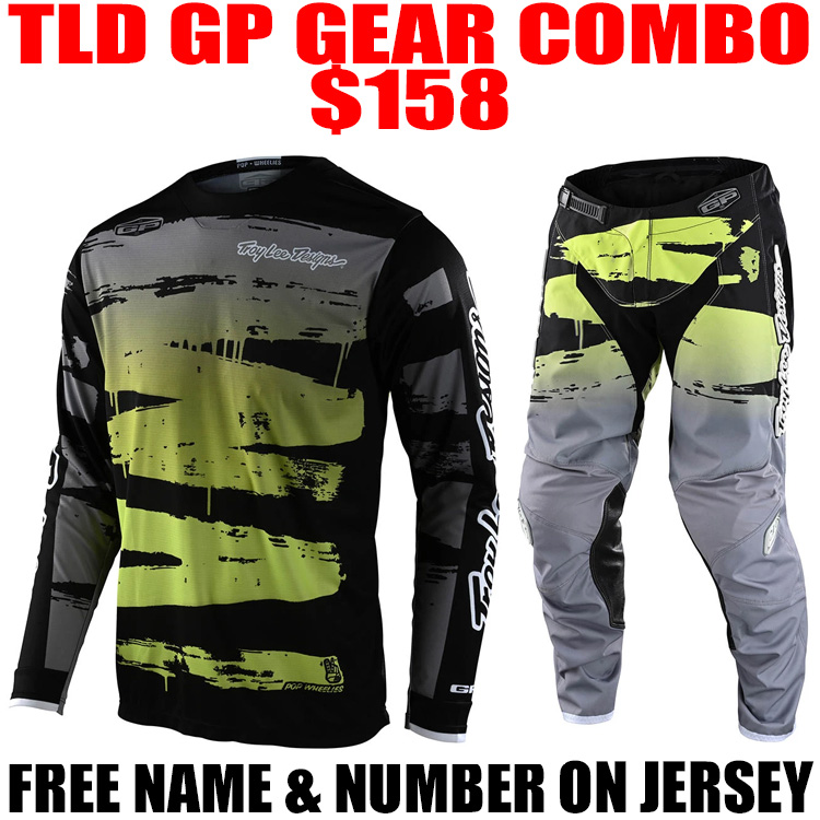 TLD GP BRUSHED GEAR COMBO BLACK/ GLO GREEN